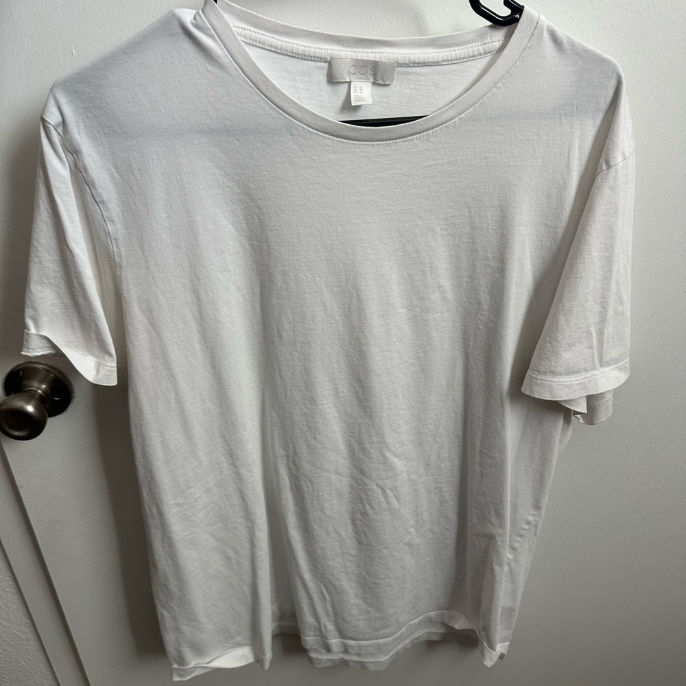 COS White Short Sleeve Men's Tee